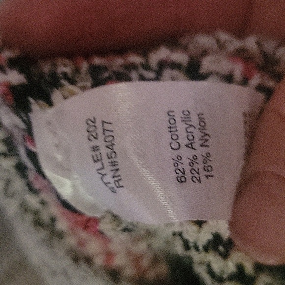 CAROL ANDERSON Duster Cardigan Open Front Knit Aztec Bohemian Sweater Coat Cream - Picture 6 of 6